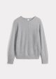 Cotton cashmere sweatshirt grey melange Discount