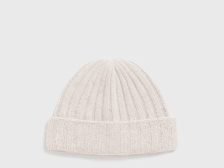 Cashmere beanie macadamia Online now