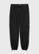 Cotton cargo trousers black Sale