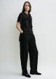 Double-pleat fluid trousers black Sale