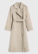 Cotton biker trench fawn Discount