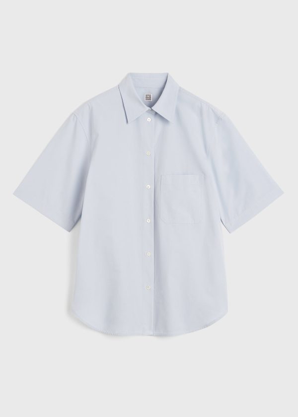 Short-sleeve poplin shirt ice Online