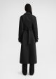 Cotton biker trench black Online