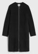 Zipped doublé coat black Cheap