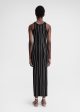 Braid rib tank dress black For Sale