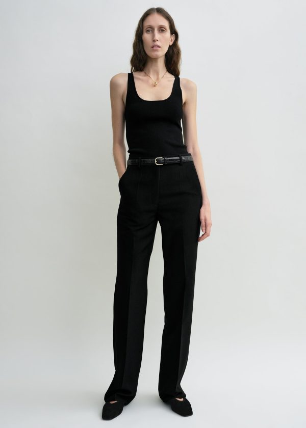 Straight suit trousers black Online