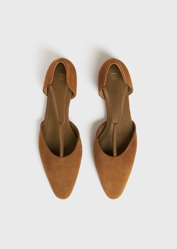 The T-Strap Flat tan Cheap