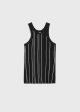 Braid rib tank black on Sale