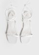 The Croco Tie Sandal white For Cheap