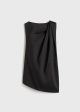 Shoulder-twist top black Sale