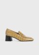 The Block-Heel Pump ochre For Discount