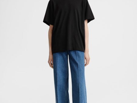 Oversized cotton tee black Online Sale