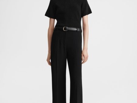 Relaxed straight trousers black Online