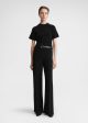 Relaxed straight trousers black Online