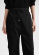 Cotton cargo trousers black Sale