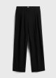 Double-pleat fluid trousers black Sale