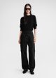 Cotton cargo trousers black Sale