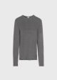 Metallic rib knit gunmetal For Cheap