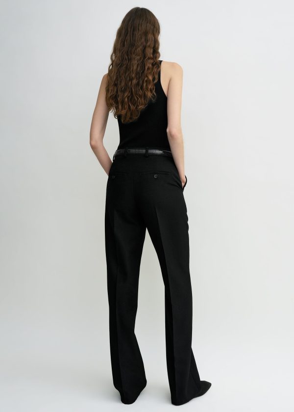 Straight suit trousers black Online