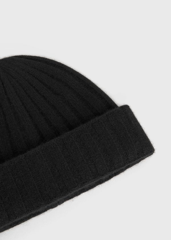 Cashmere beanie black For Discount