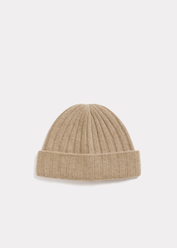 Cashmere beanie camel melange Discount