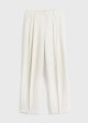 Double-pleat fluid trousers ecru For Sale