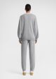 Cotton cashmere sweatshirt grey melange Discount