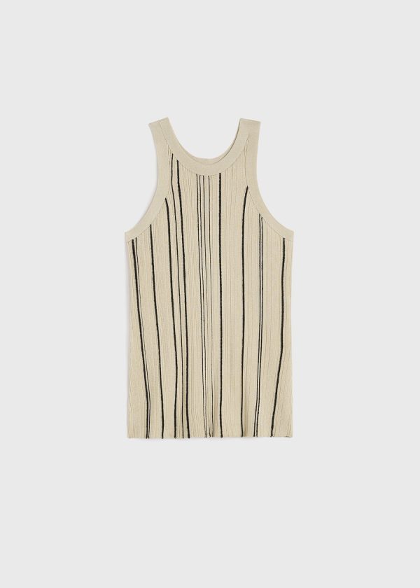 Braid rib tank fawn Online