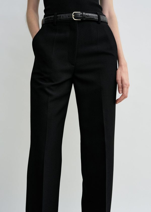 Straight suit trousers black Online