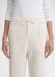 Cotton cashmere sweatpants macadamia Fashion