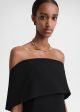 Off-shoulder evening top black Online