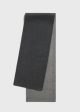 Two-tone long doublé scarf dark grey mélange Cheap