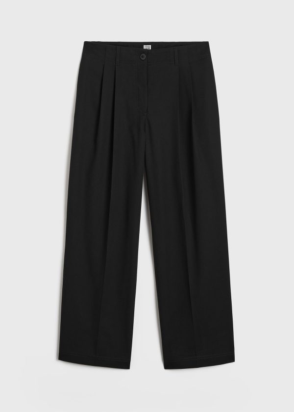 Relaxed chino trousers black Fashion