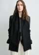 Light wool scarf black on Sale