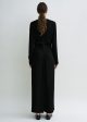 Long-sleeve slouch waist dress black Supply