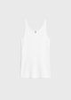 Compact knit tank white Discount