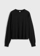 Long-sleeve jersey tee black on Sale