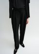 Double-pleat fluid trousers black Sale