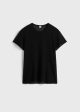 Silk tee black Discount