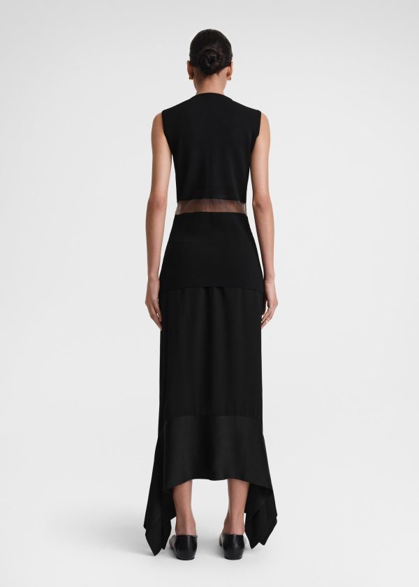 High-neck evening top black Fashion