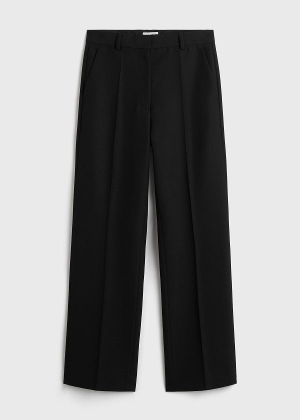 Straight suit trousers black Online