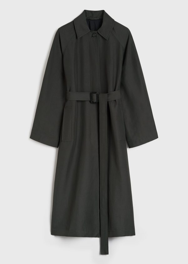 Minimalist summer coat anthracite Online