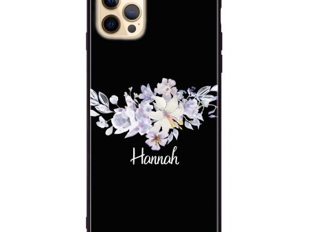 Serene Flowers & Me iPhone 12 Pro Glass Case Online now