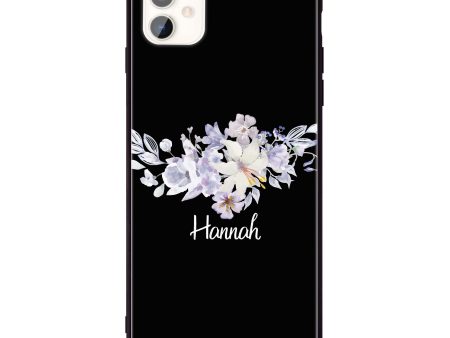 Serene Flowers & Me iPhone 11 Glass Case Online now