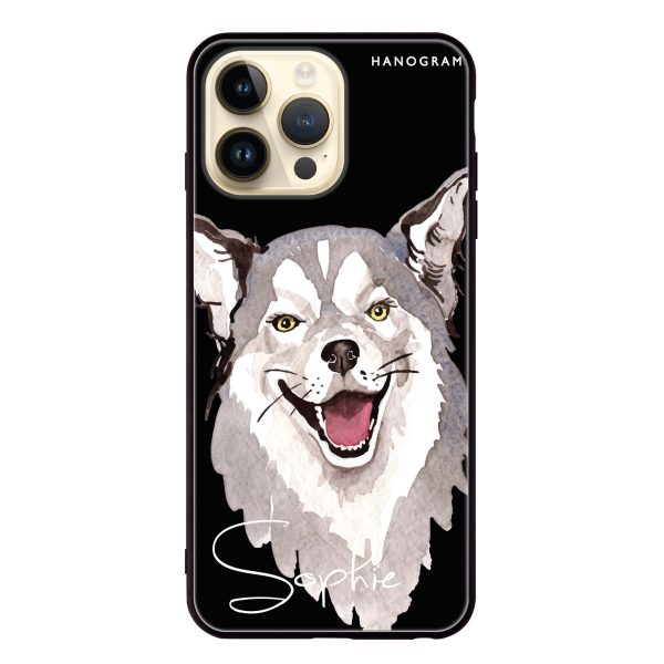 Border Collie iPhone 14 Pro Max Glass Case Online now