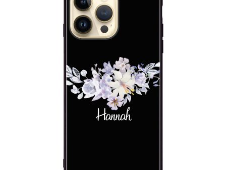 Serene Flowers & Me iPhone 14 Pro Max Glass Case Online Hot Sale