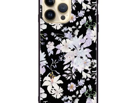 Serene Flowers Pattern Glass Case Cheap