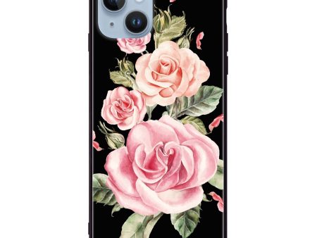 Pink Watercolor Floral iPhone 13 Mini Glass Case Online Sale