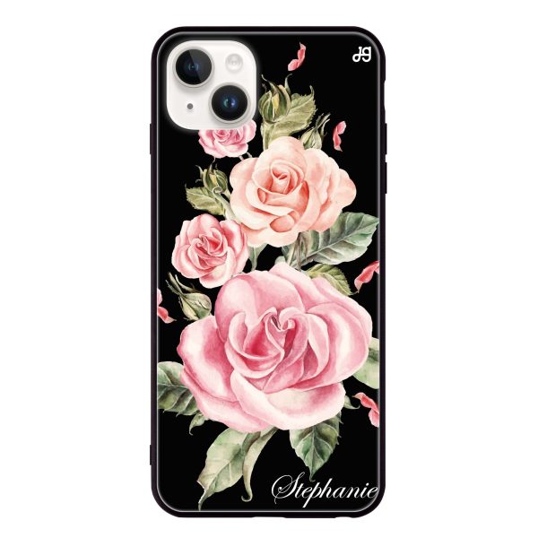 Pink Watercolor Floral iPhone 13 Mini Glass Case Online Sale