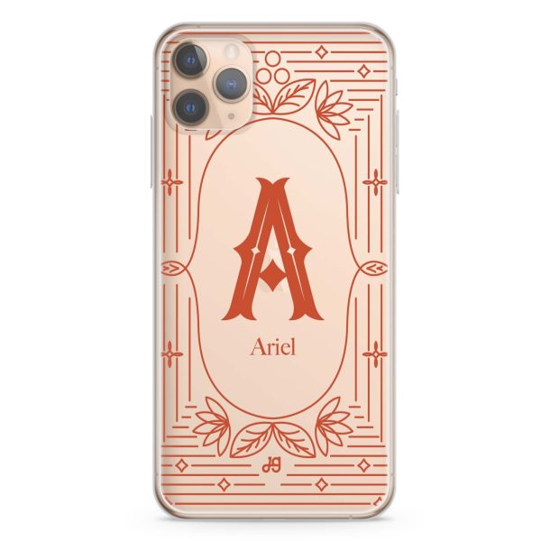 Artistic Monogram I iPhone 11 Pro Max Ultra Clear Case Cheap